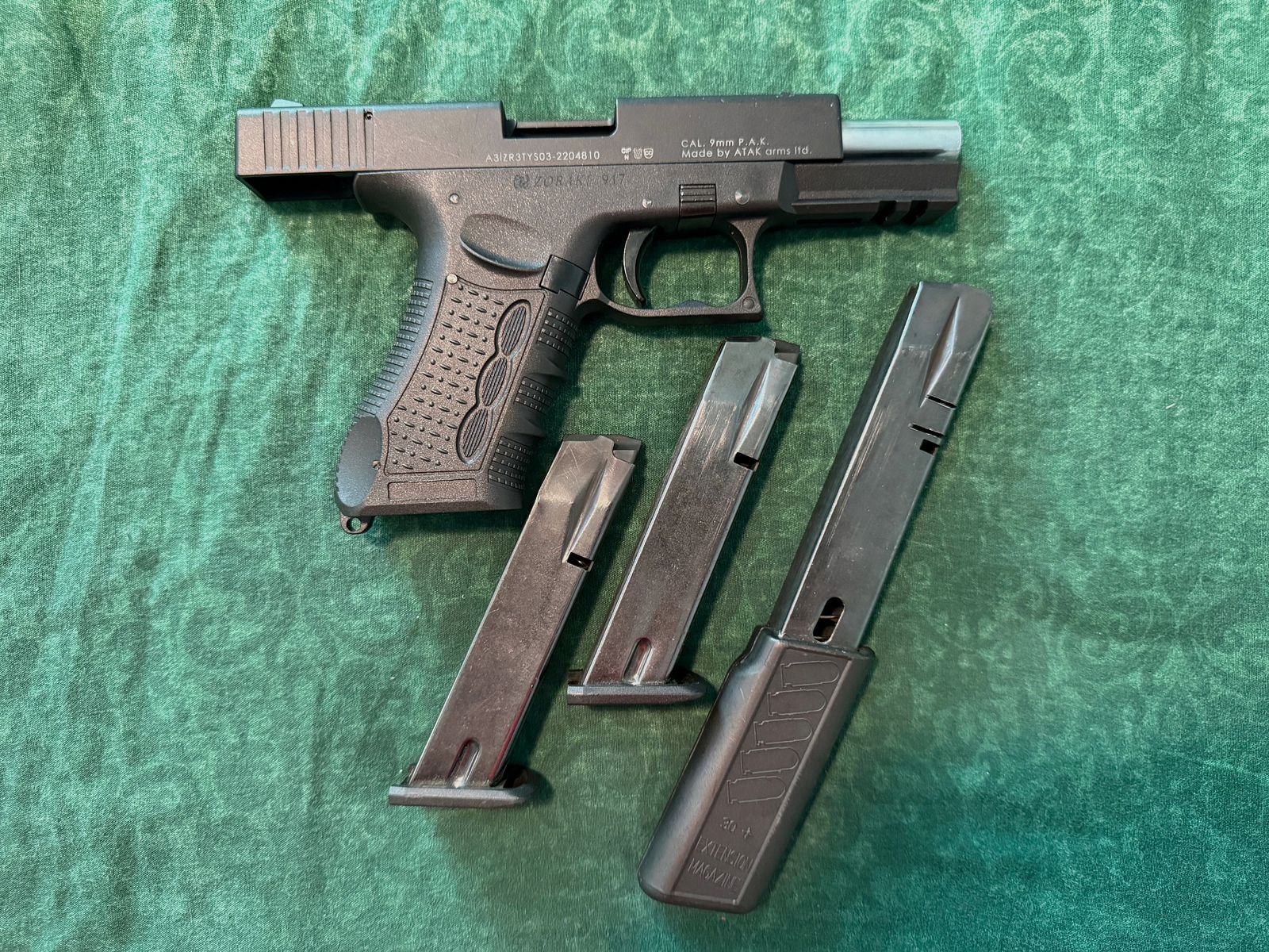 Zoraki 917  9mm P.A.K. inkl. 3 Magazine