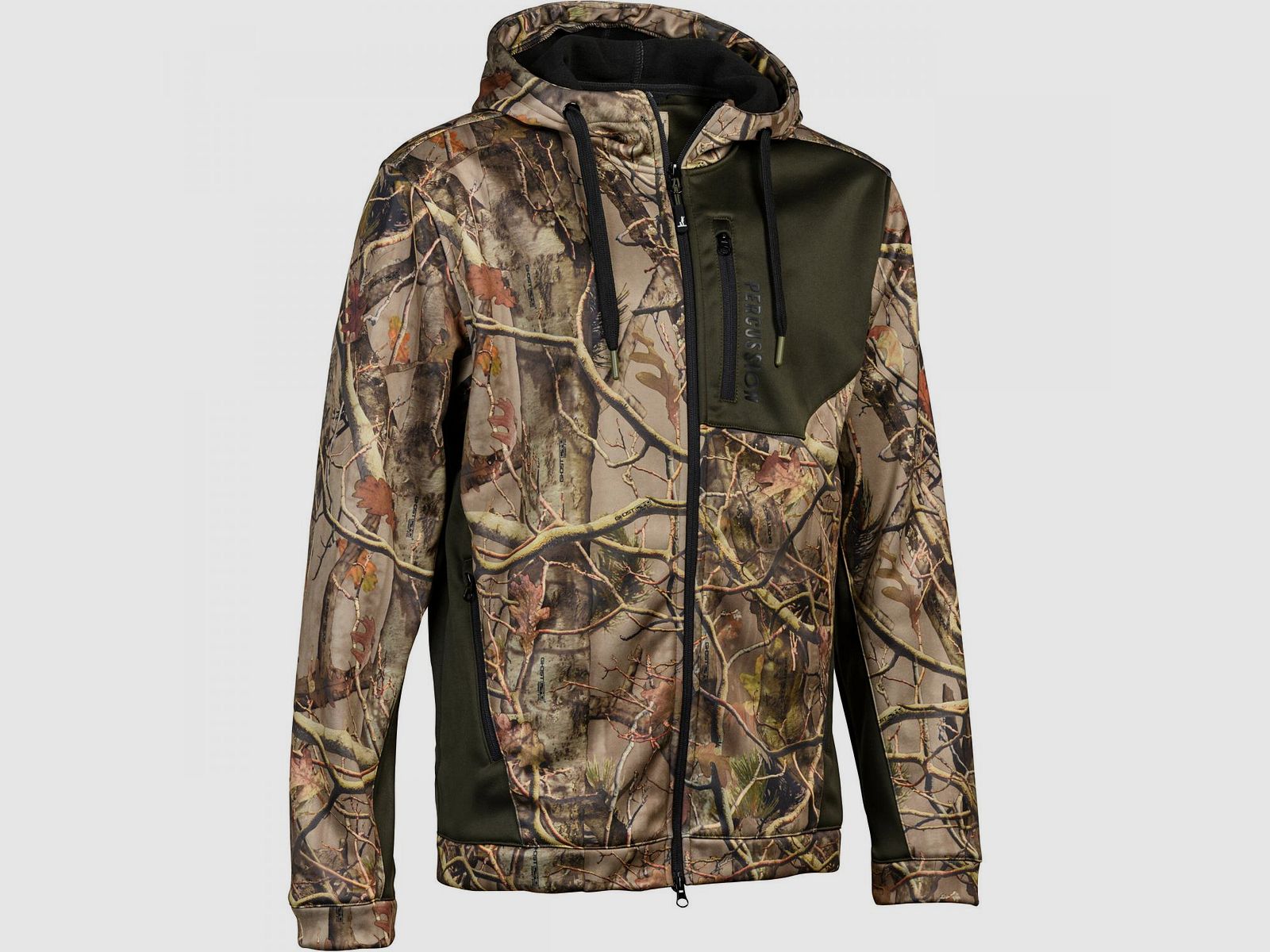 Hoodie with Zipper Men (Ghostcamo Forest Evo)