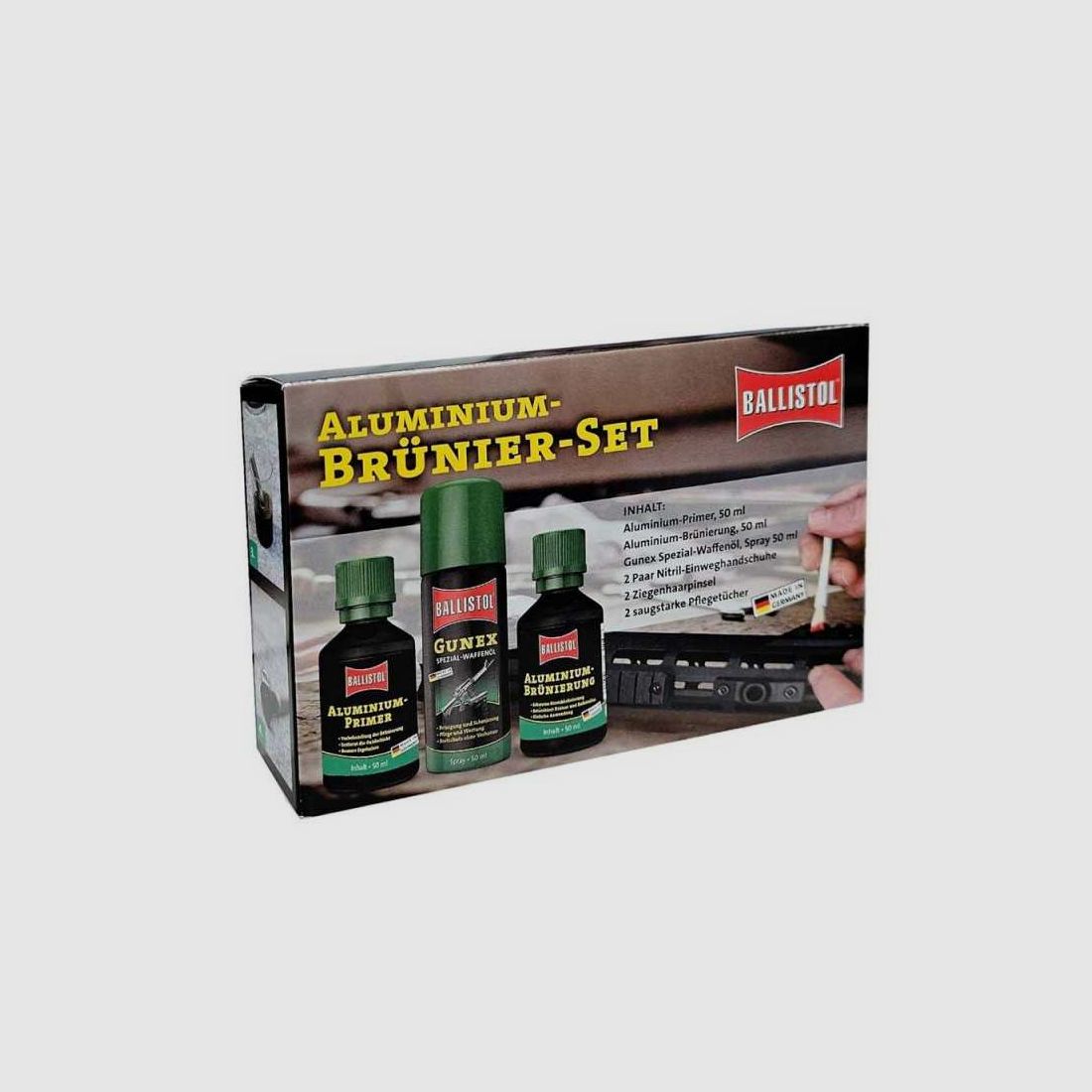 Brüniermittel für Aluminium KOMPLETTES KIT