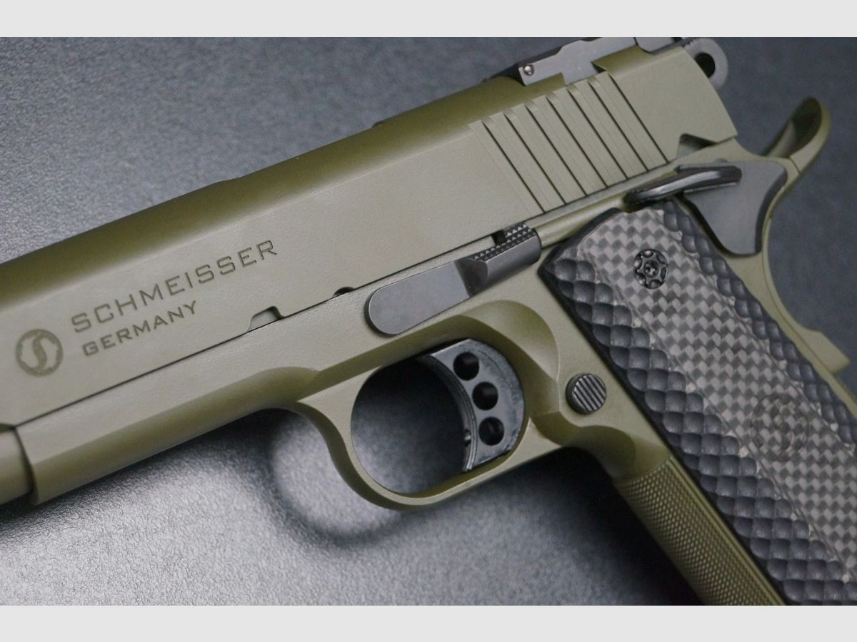 Schmeisser Hugo 1911 OD Green 9mm 6", image 8 of 10