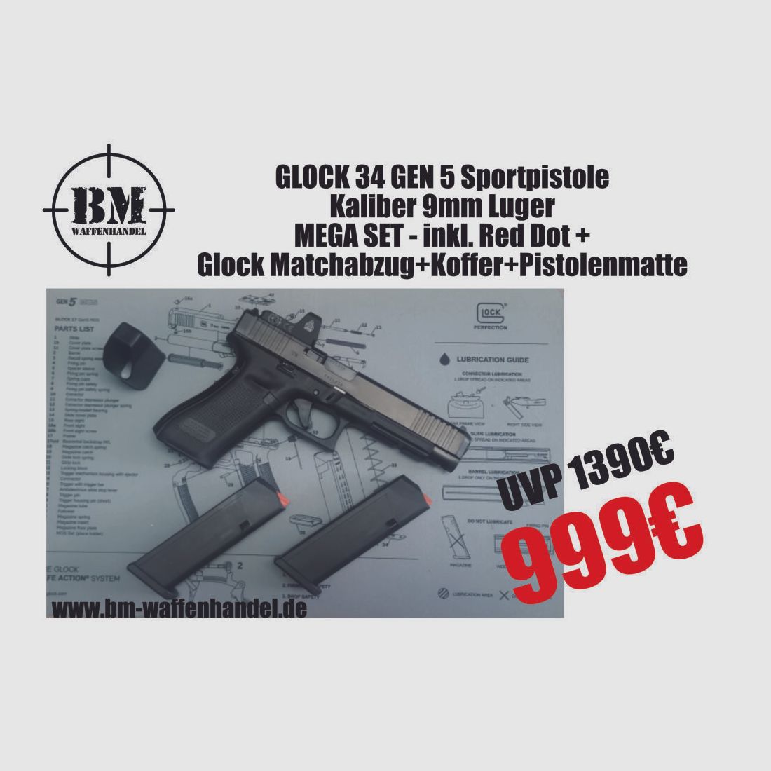 Glock	 34 Gen5 FS/M.O.S