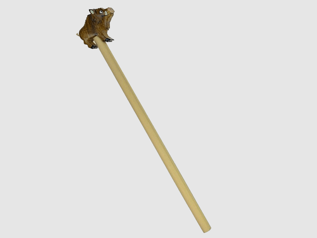 Wood pencil wild boar