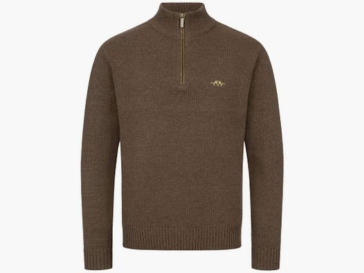 Blaser Herren Woll HZ Sweater dunkelbraun L