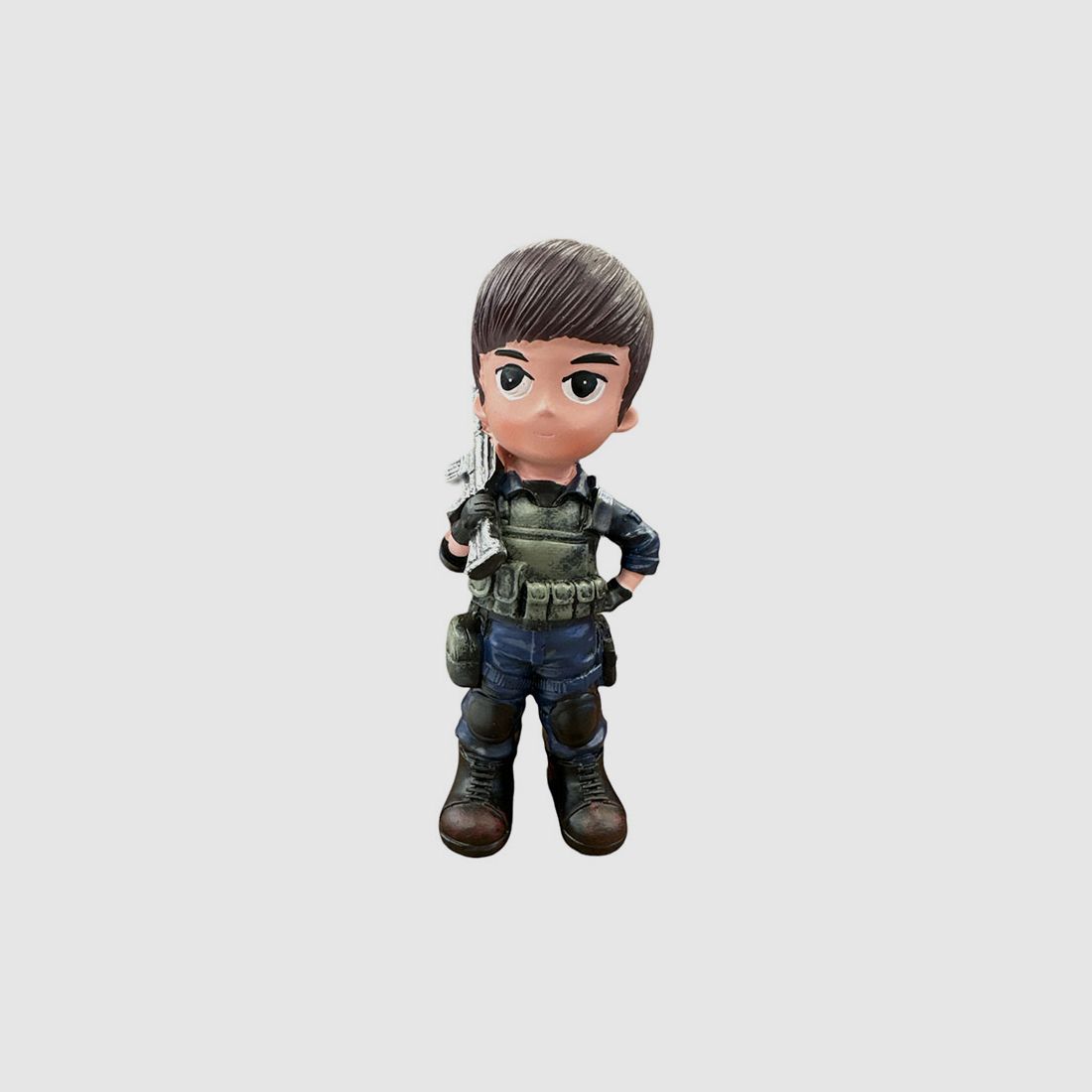STATUETTE SOLDAT AMERICAN CORPS SOLDIER BLAU 16CM, Bild 1 von 2