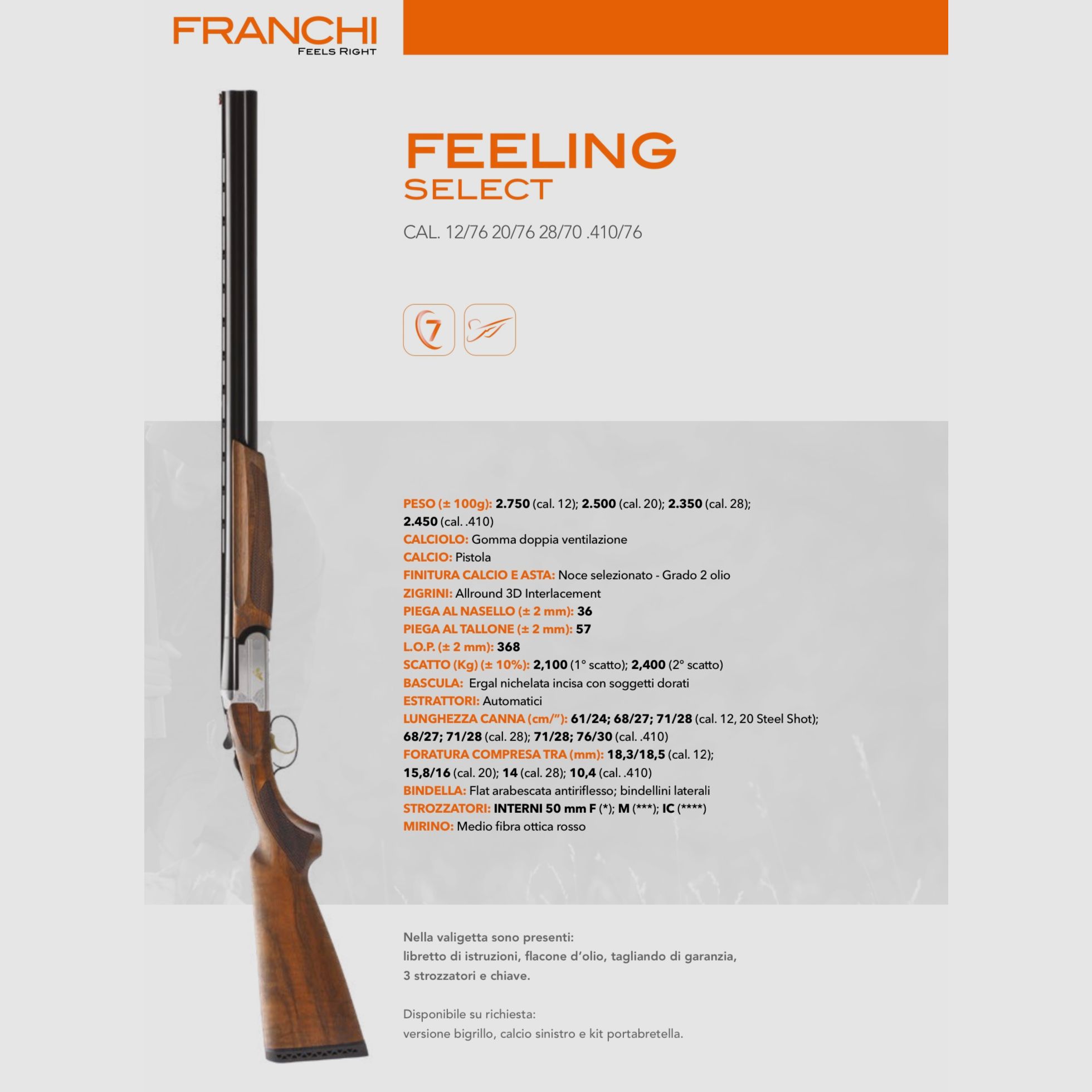 FRANCHI / OVER-UNDER – PARALLEL – SEMIAUTOMATISCH / ALLE MODELLEN, afbeelding 16 van 22
