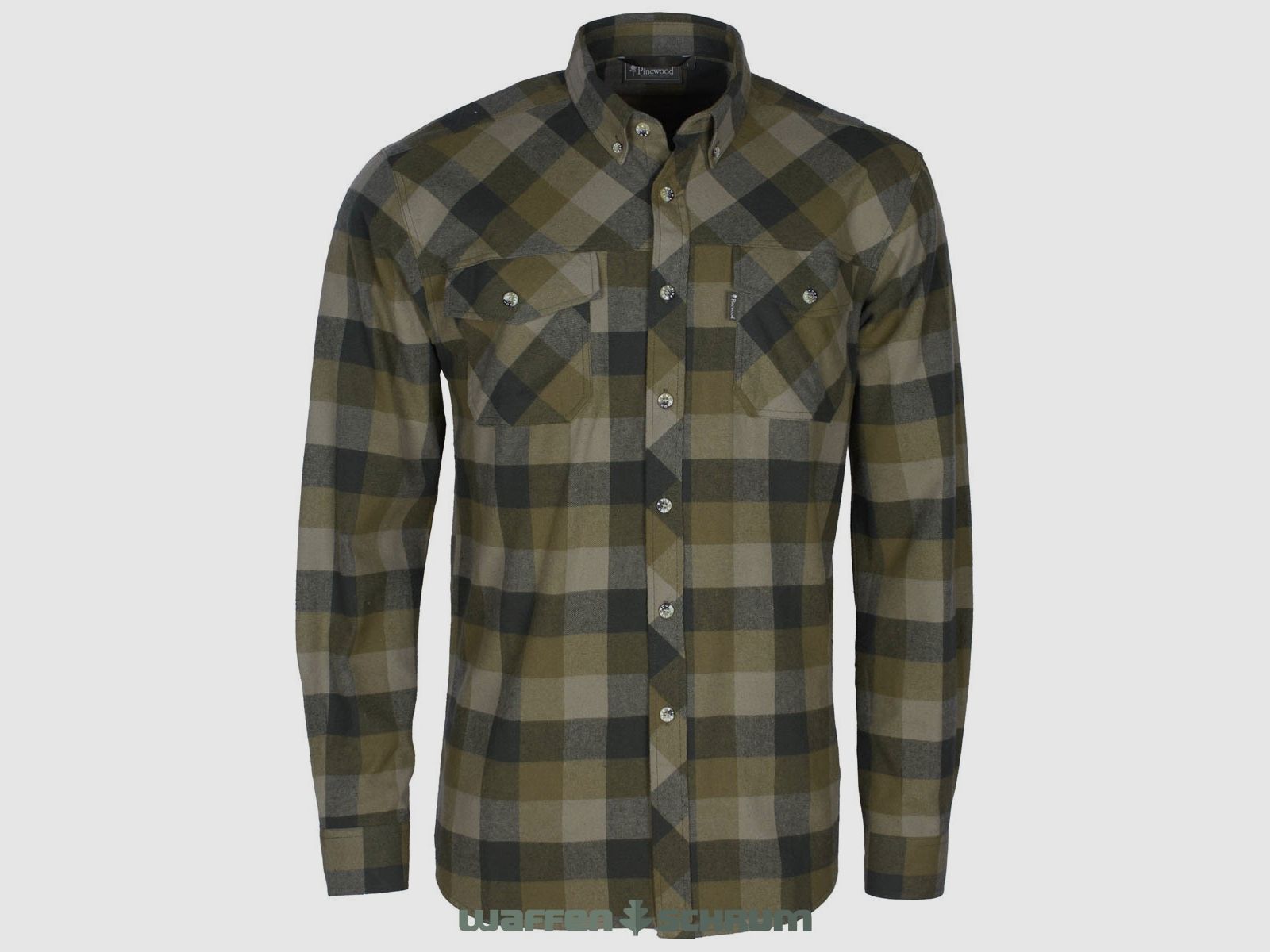 Pinewood Hemd Lumbo Olive / Suede Brown
