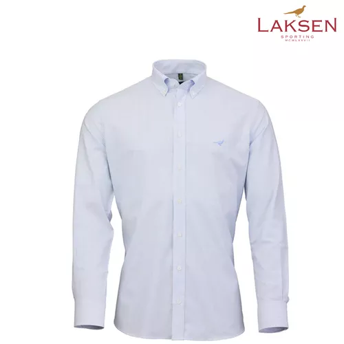 Chemise manches longues oxford stretch à épingle laksen