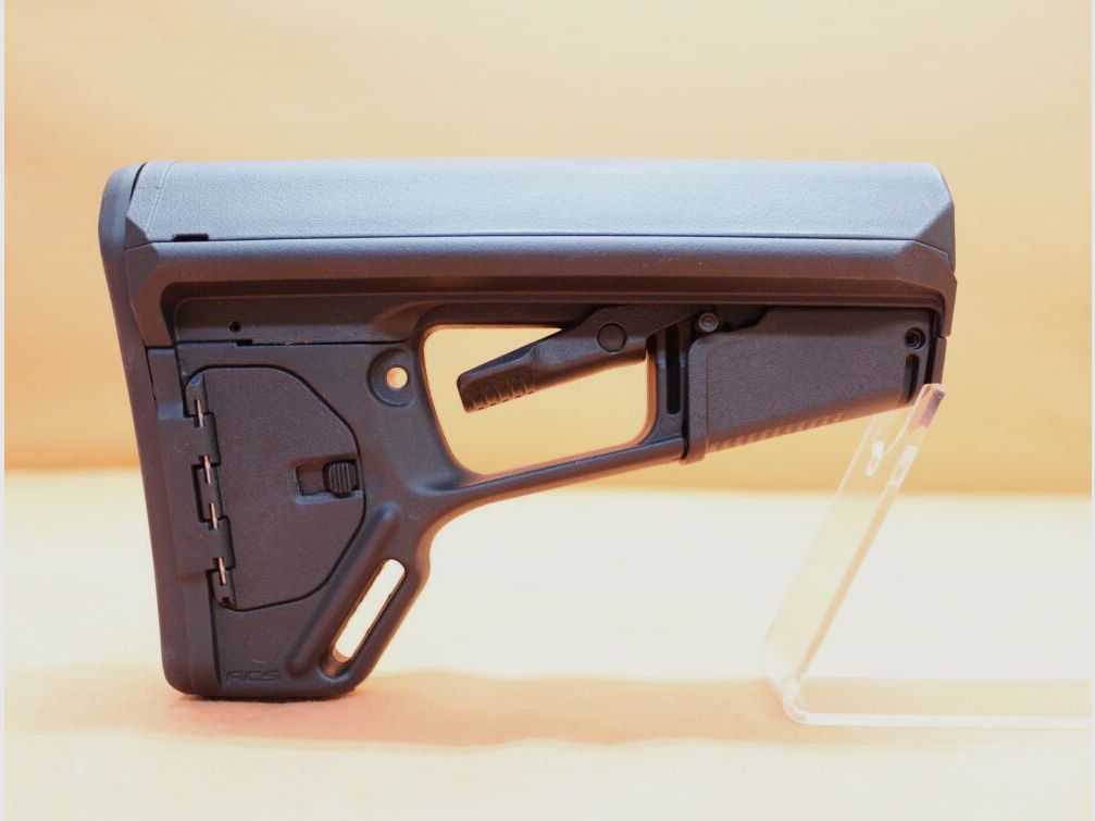 Magpul AR-15: Buttstock Magpul ACS-L (MAG378-BLK) MILSPEC Carbine Stock Polymer Black/ Black sliding stock
