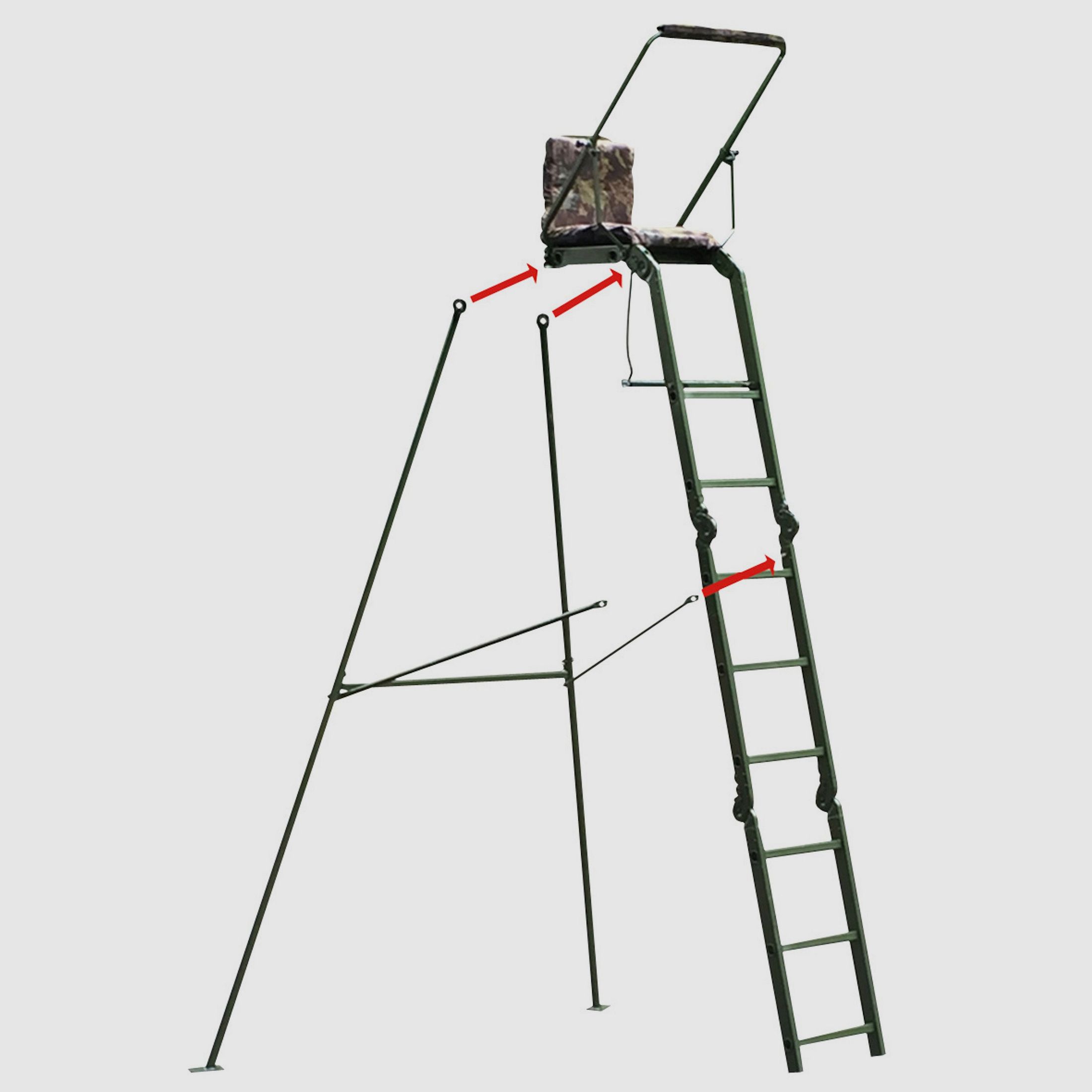 Berger & Schröter stojak na krzesła myśliwskie