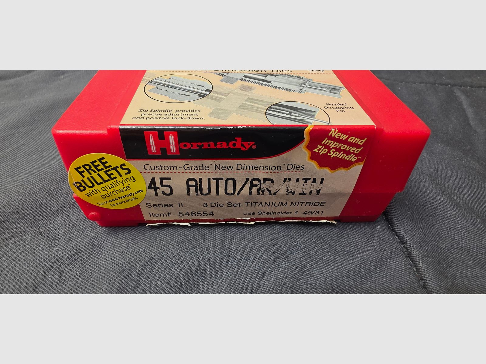 Hornady . 45 ACP die set 546554