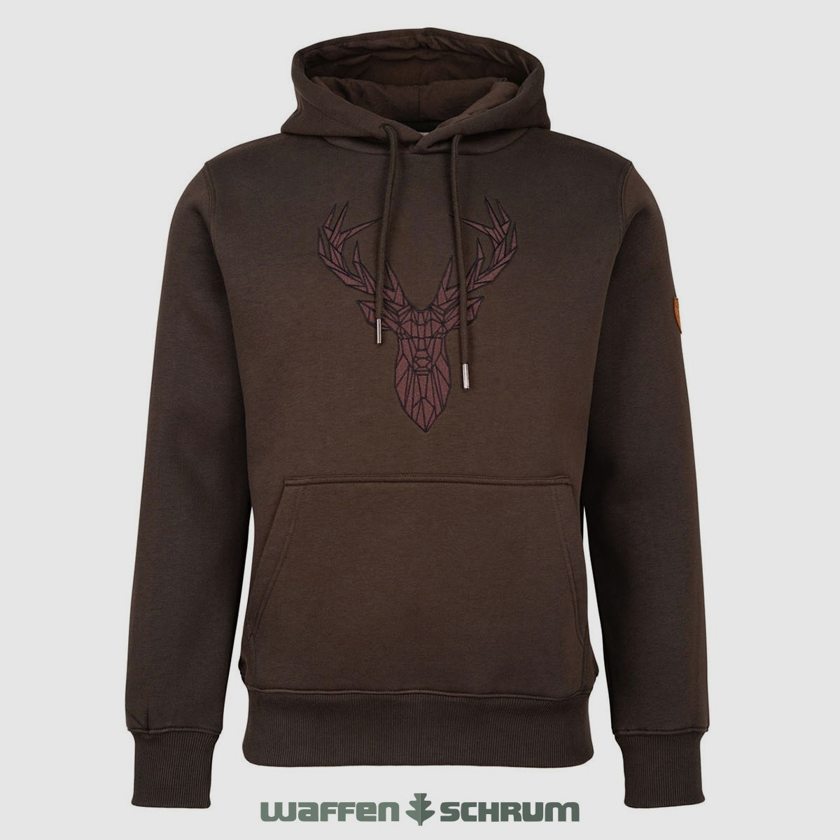Hoodie Hubertus Chasse Cerf Olive/marron