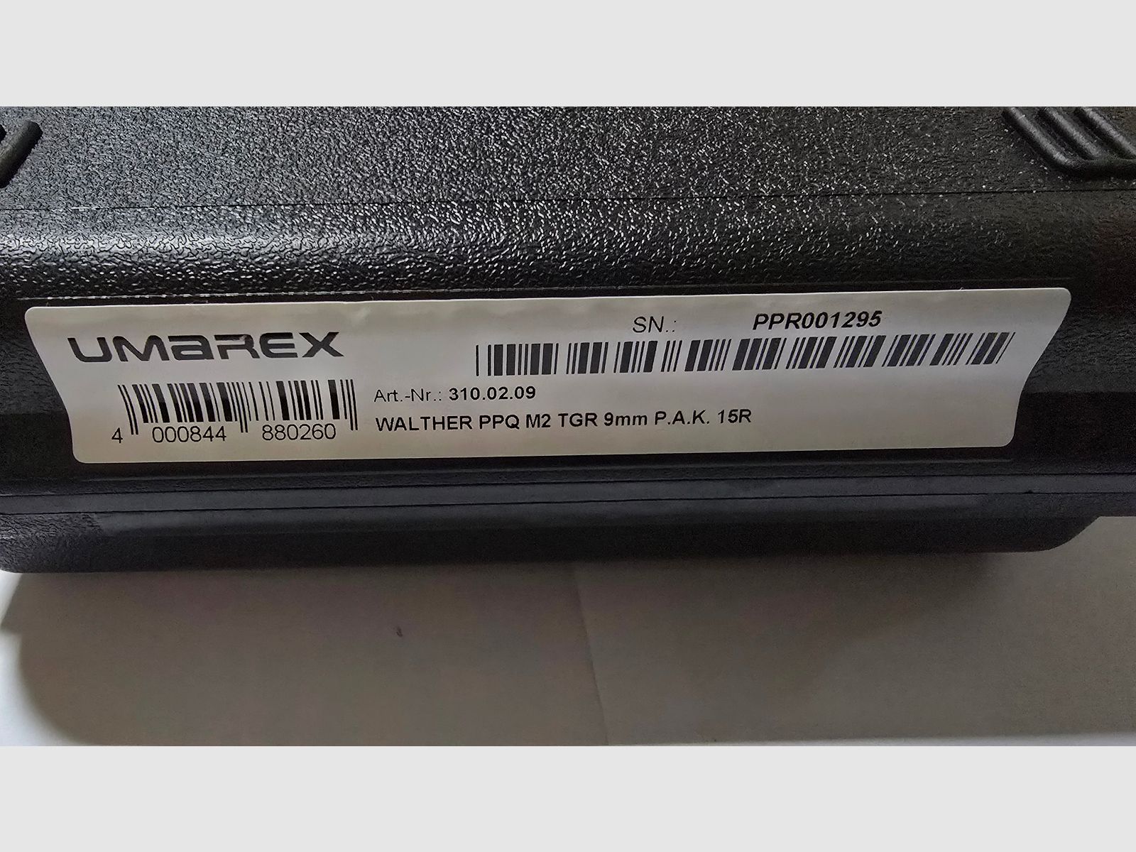 Walther PPQ Tungsten Gray Cerakote 9mm PAK blank firing