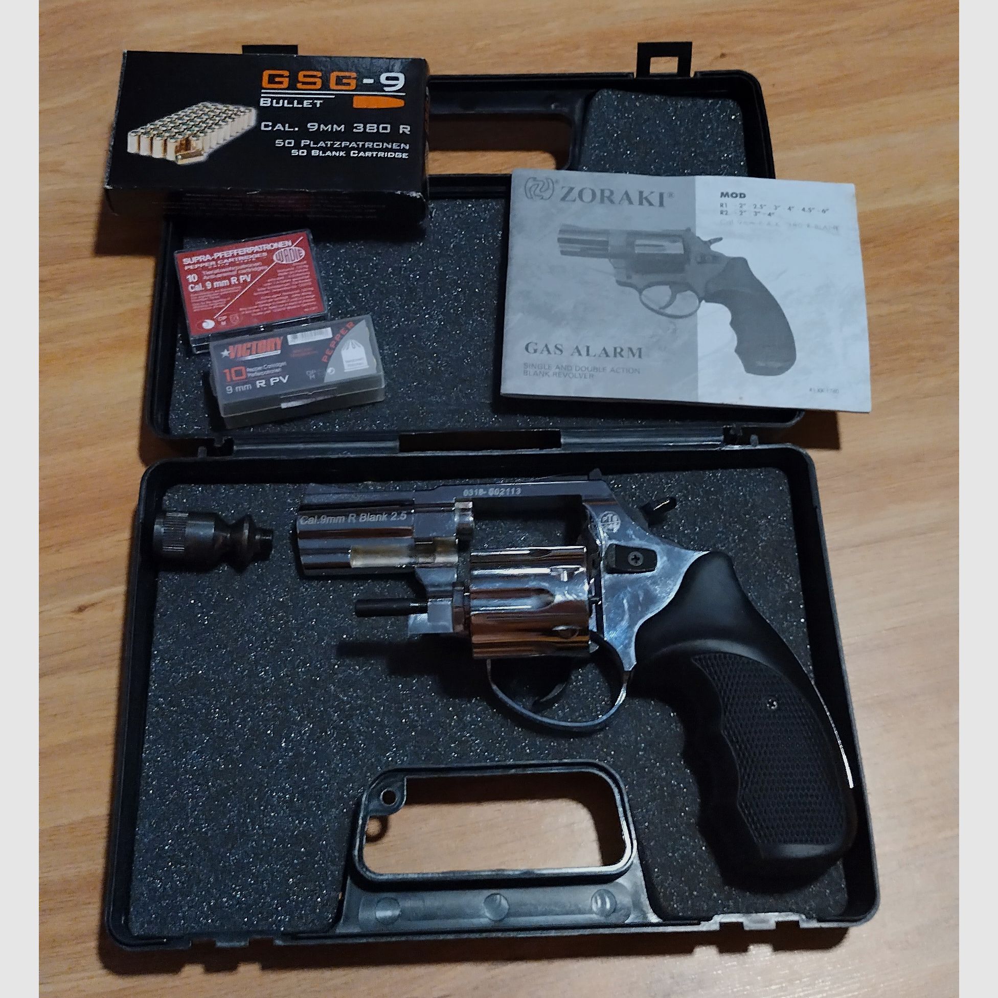 Gas revolver Zoraki R1 2.5'', chrome, cal. 9 mm, NEW, UNUSED