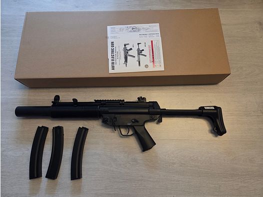 Begadi Sport SMG Mod 5SD6 Gen.5 SAEG / Airsoft MP5 w doskonałym stanie z pozostałą gwarancją od sprzedawcy