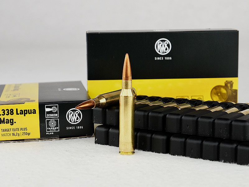 RWS Target Elite Plus .338 Lapua Magnum, 250 grs 1 Packung (20 Schuss á 4,225 €*)