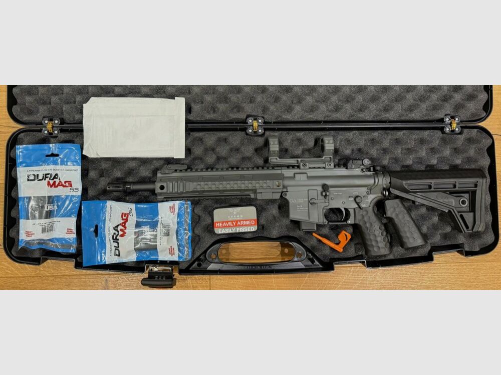 Oberland Arms OA-15 PR M9 Short 12" Heavy Barrel battleship grey, image 4 sur 6