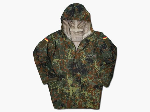 Bundeswehr Original BW Nässeschutzjacke flecktarn gebraucht