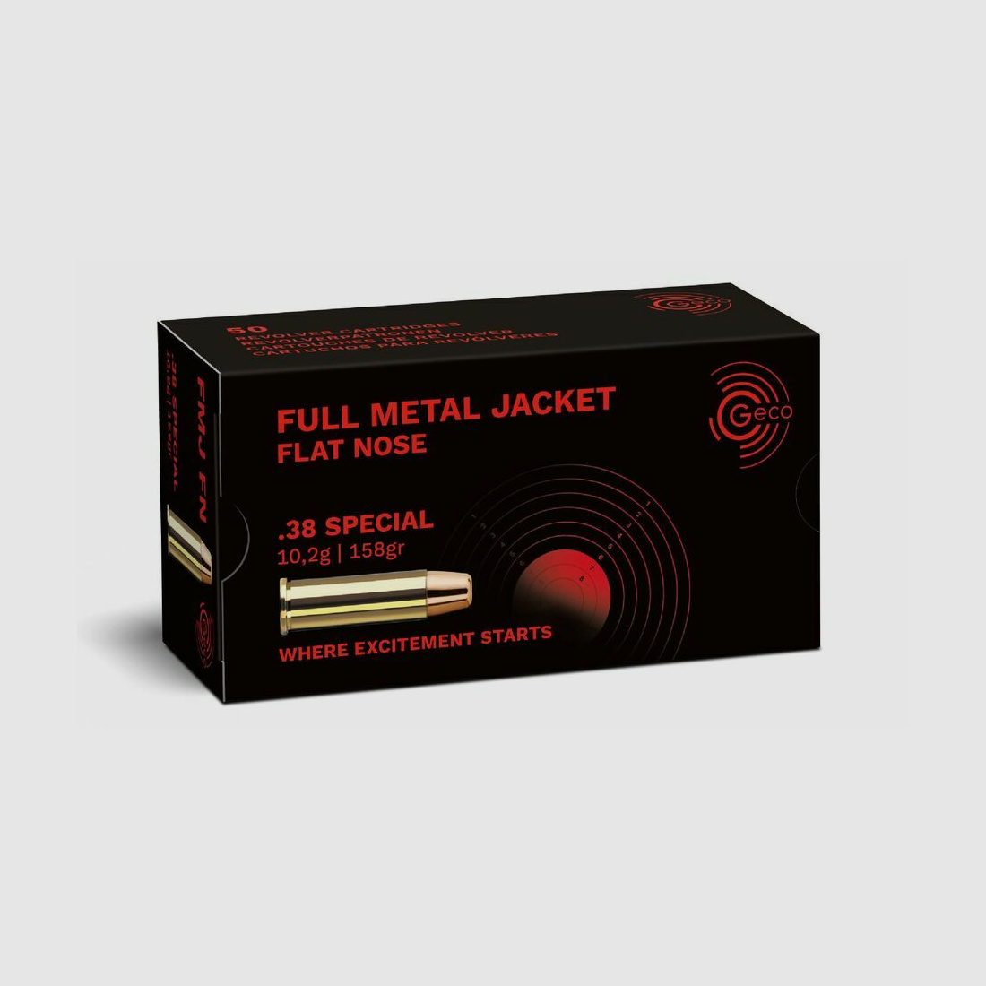 Geco .38 Special Geco FMJ 158 grs. - 50Stk