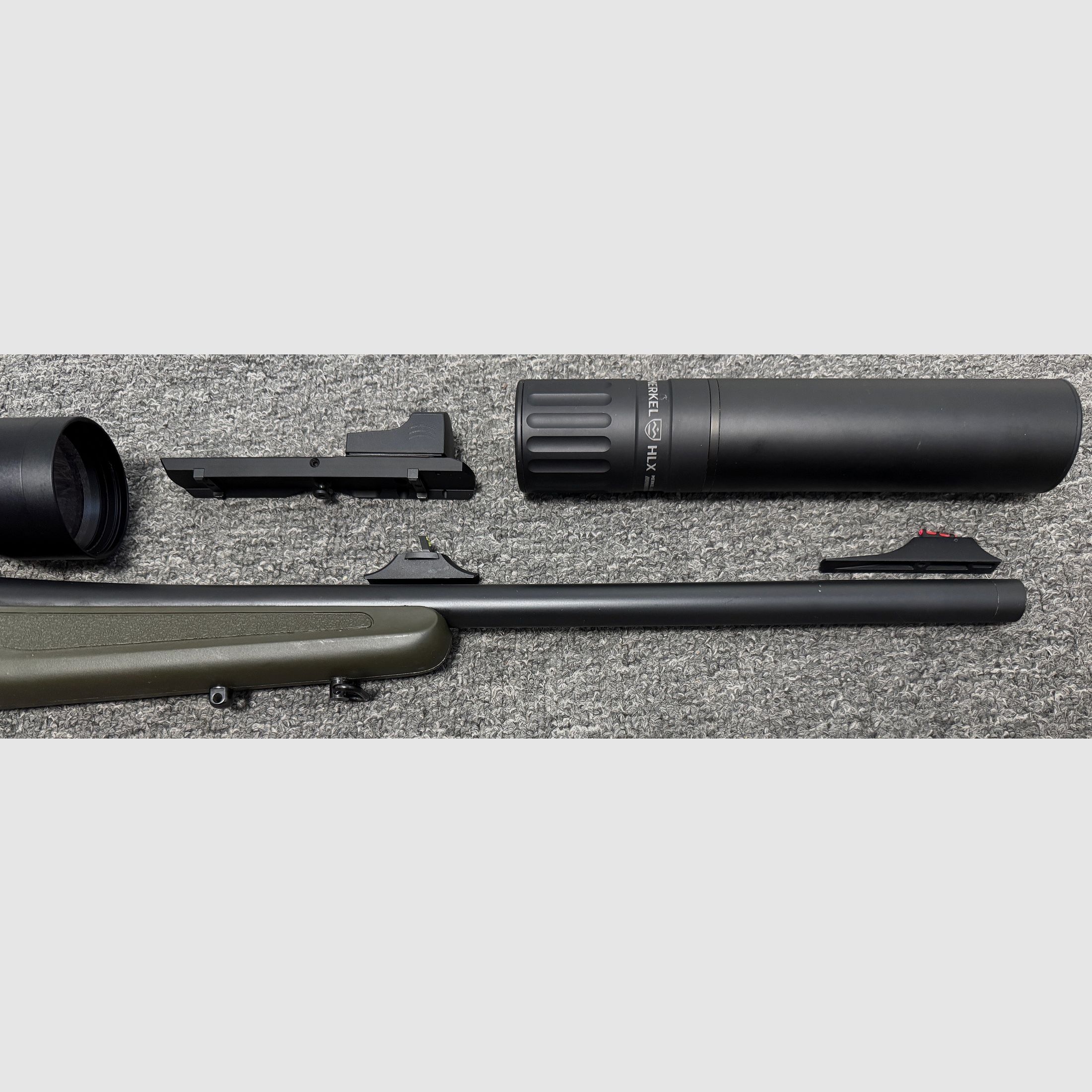 Haenel Jaeger 10  8x57IS + Meostar R2 2,5-15x56 & Fastfire 2 & HLX Schalldämpfer