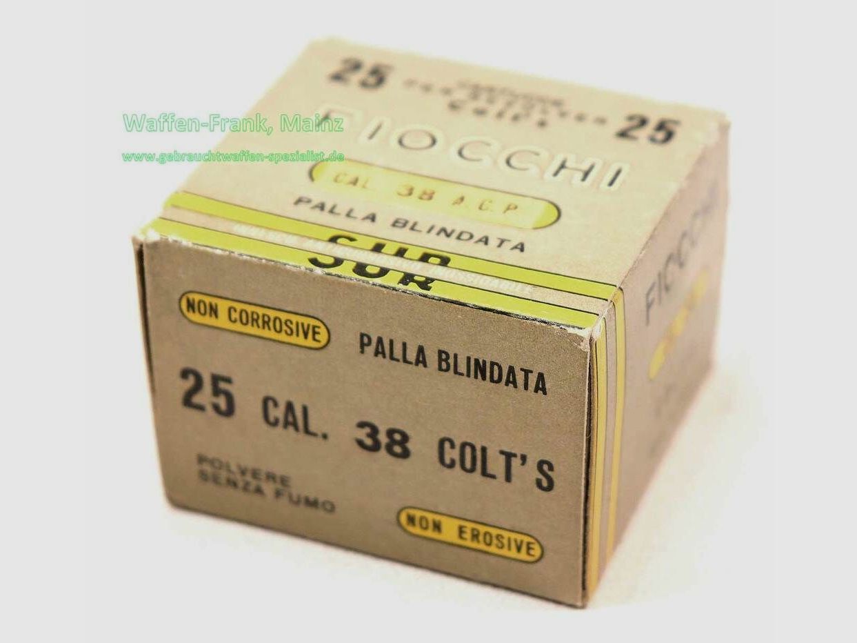 Fiocchi - Italian pistol ammunition .38 A.C.P.