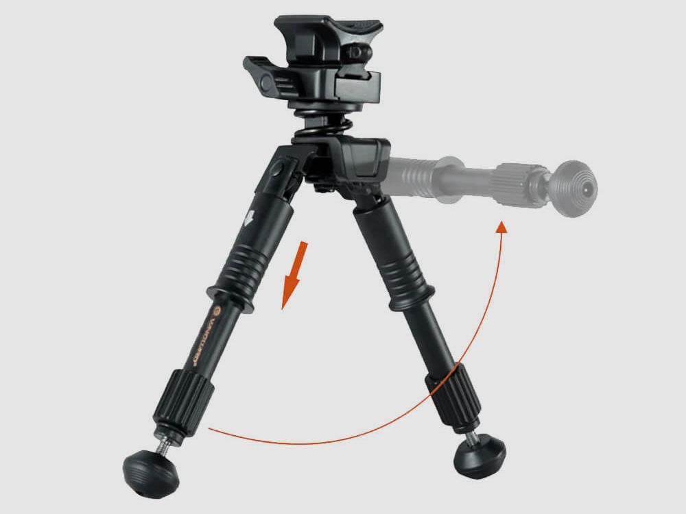 Vanguard Bipod Vanguard Equalizer Pivoting 1QS – Aluminium, immagine 5 di 6