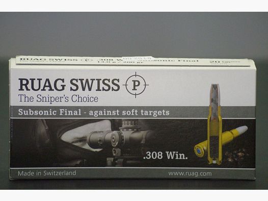 Ruag Swiss P Subsonic Final, .308 Win.
