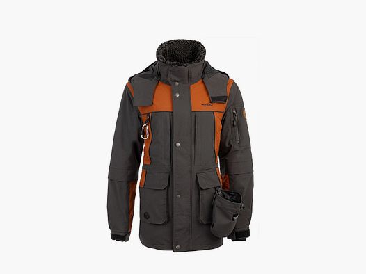 Arrak Outdoor Original Jacket Dames Antraciet/Verbrand Oranje 2XS