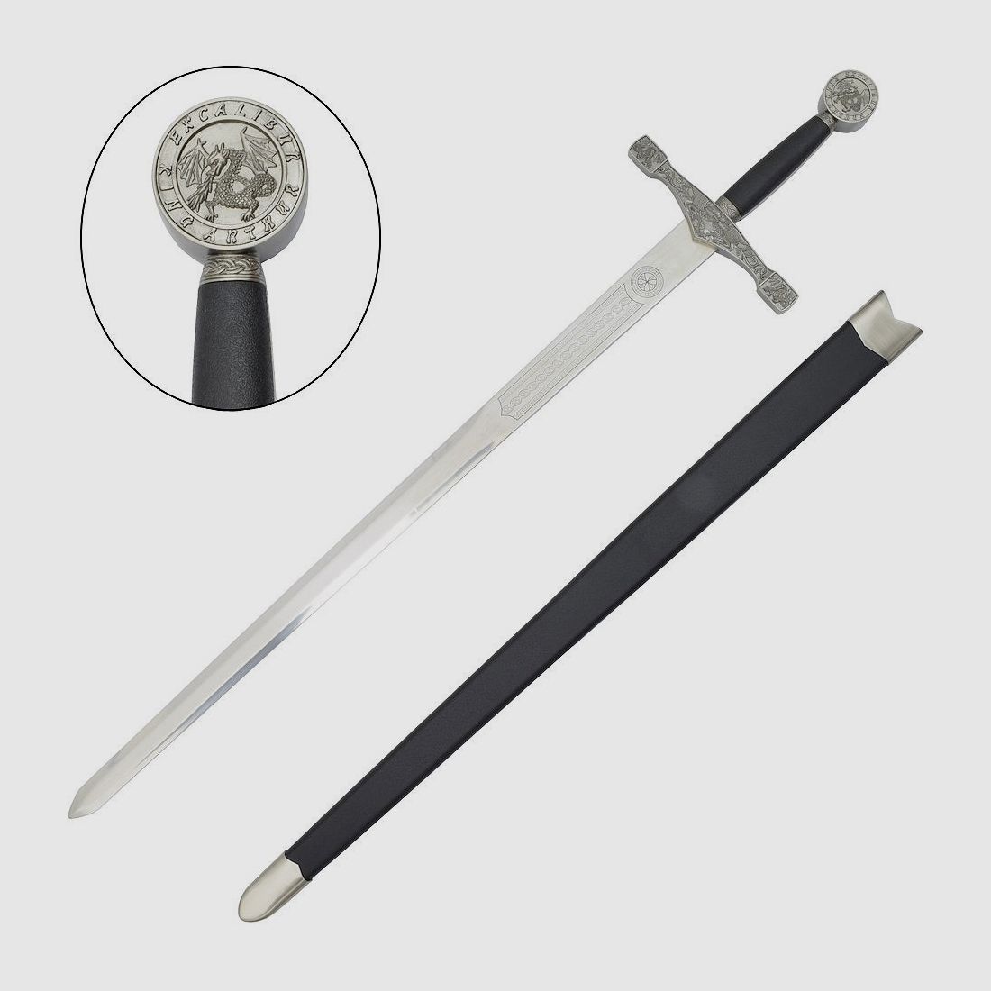 Excalibur sword with sword sheath