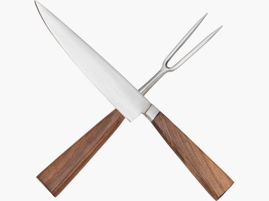 Set di posate vichinghe con fodero in pelle