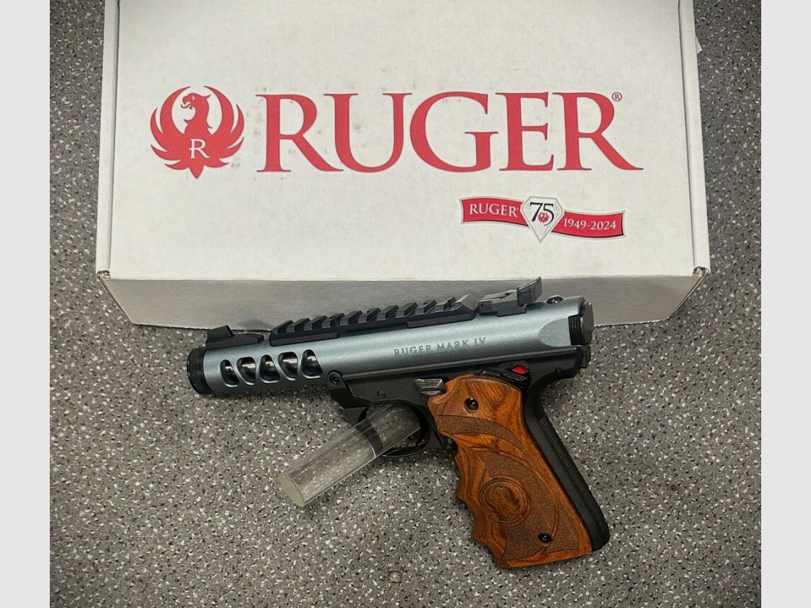 RUGER MK-IV 22/45 LITE 4,4" Grauer Schlitten