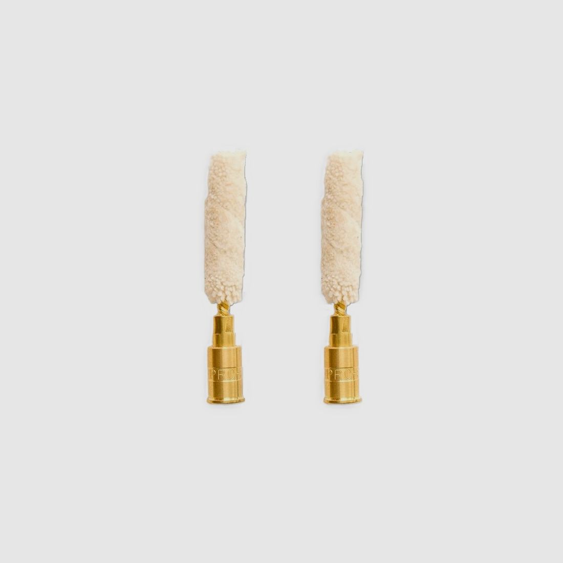2 Blank Cartridges Brass with Wool Mop 410GA