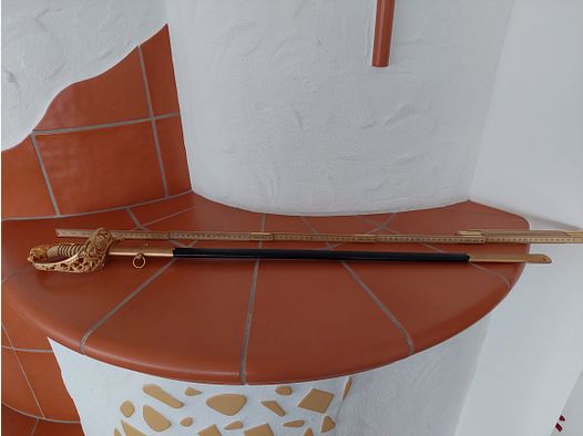 WKC Säbel / Degen, Kolumbien, 24 Karat vergoldet, Preis VB