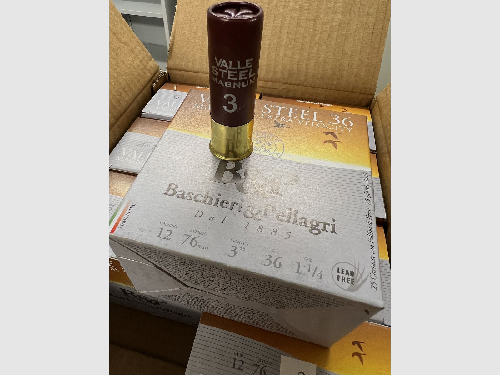 Baschieri & Pellagri Baschieri & Pellagri 12/76 Valle Steel *Bleifrei* Magnum Steel HV 3,3mm 36g, Bild 1 von 3