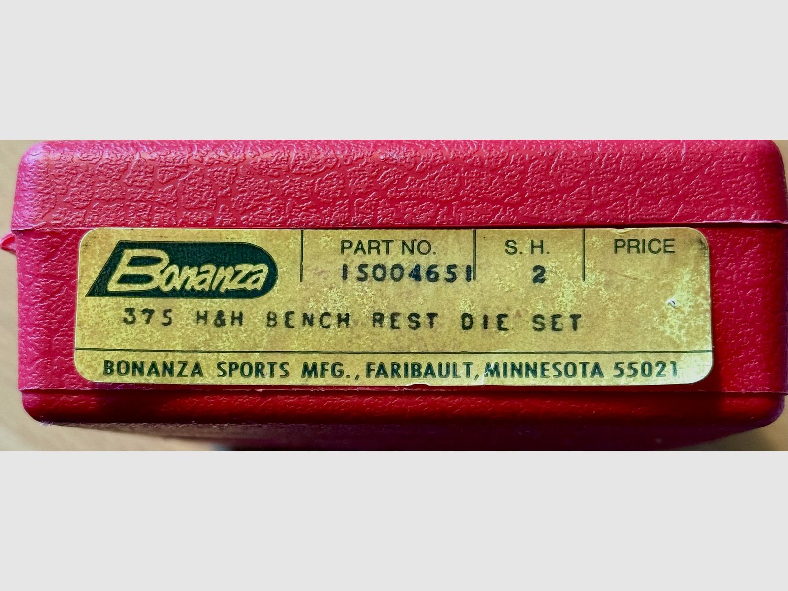 .375 H & H Bonanza Bench Rest Matritze