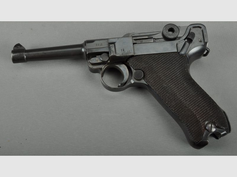 Pistole 08 S42 - Kal.: 9mm Luger incl. original Tasche gestempelt 1940