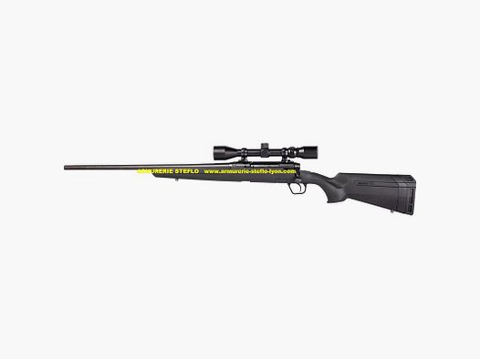 Pack Savage Axis XP Gaucher filetée + lunette Weaver 3-9x40