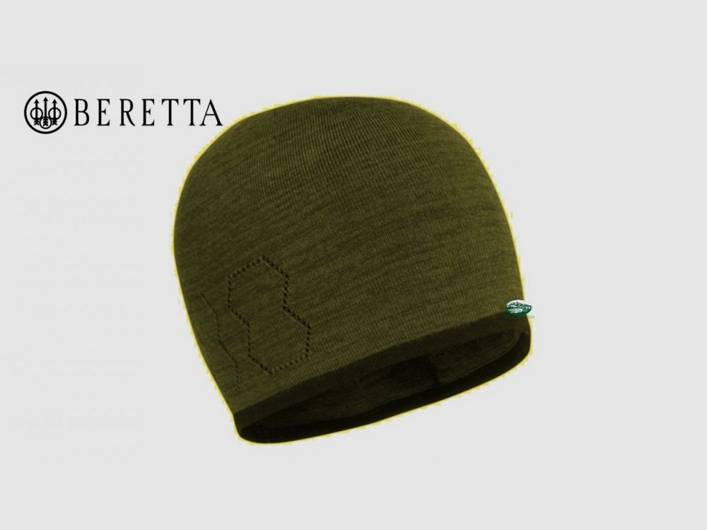 BERETTA Merinowollen hoed groen gemêleerd BC841