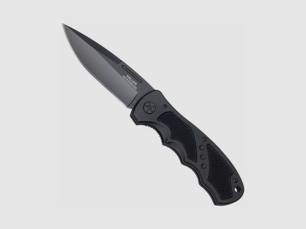 Haller Taschenmesser schwarz 440 Linerlock