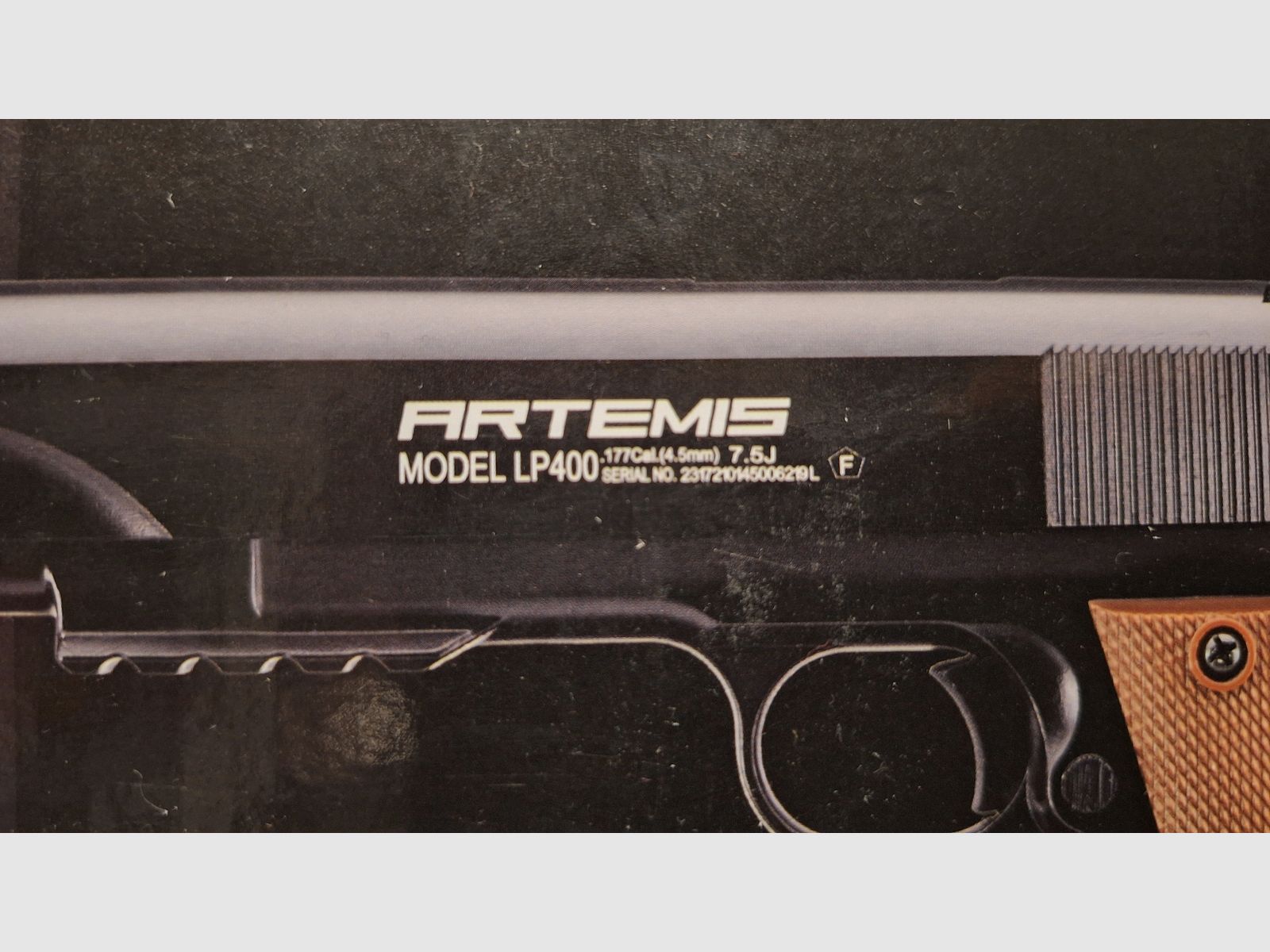 Pistola ad aria compressa Artemis LP400 5,5mm in stile 1911 - Come nuova