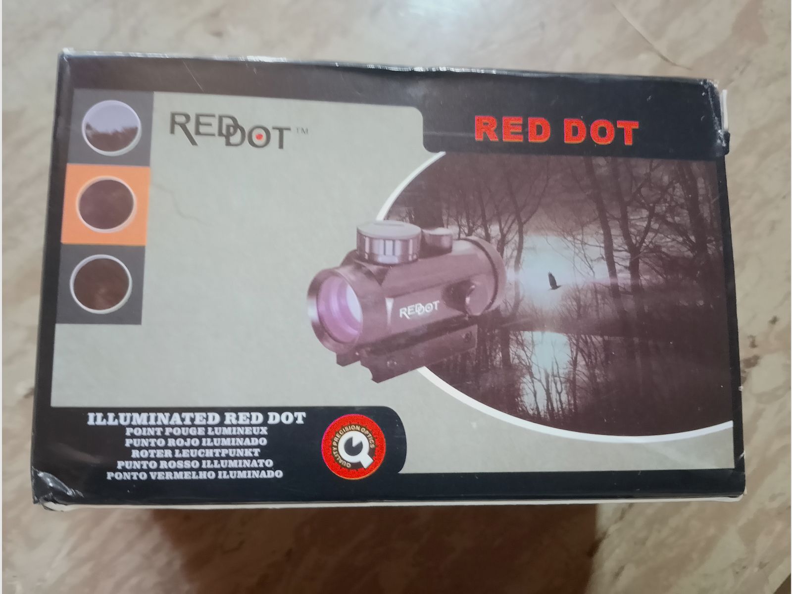 Red DOT red or green crosshair with sunshade cap yellow 11mm rail 21mm Picatinny new