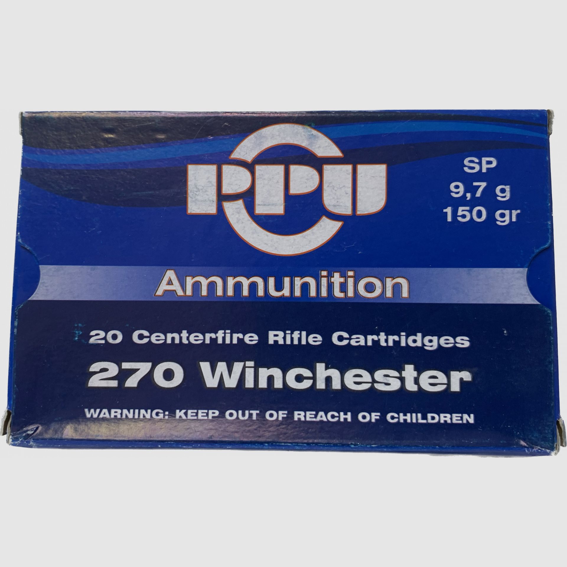 Büchsenpatronen PPU 270 Winchester SP 9,7g,150gr !!!