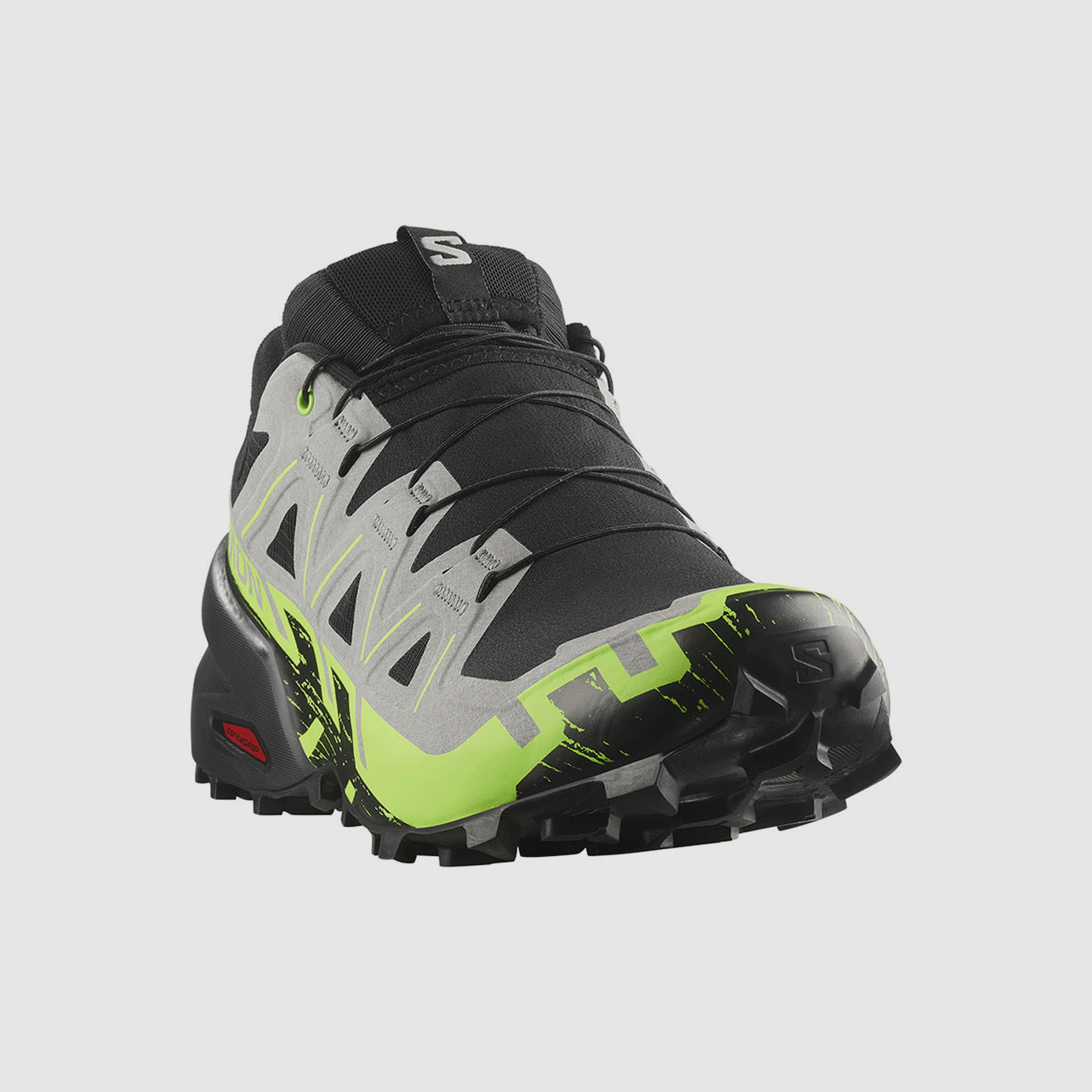 SALOMON – MEN – SPEEDCROSS 6 GTX Black / Alloy / Green Geco, image 2 of 6