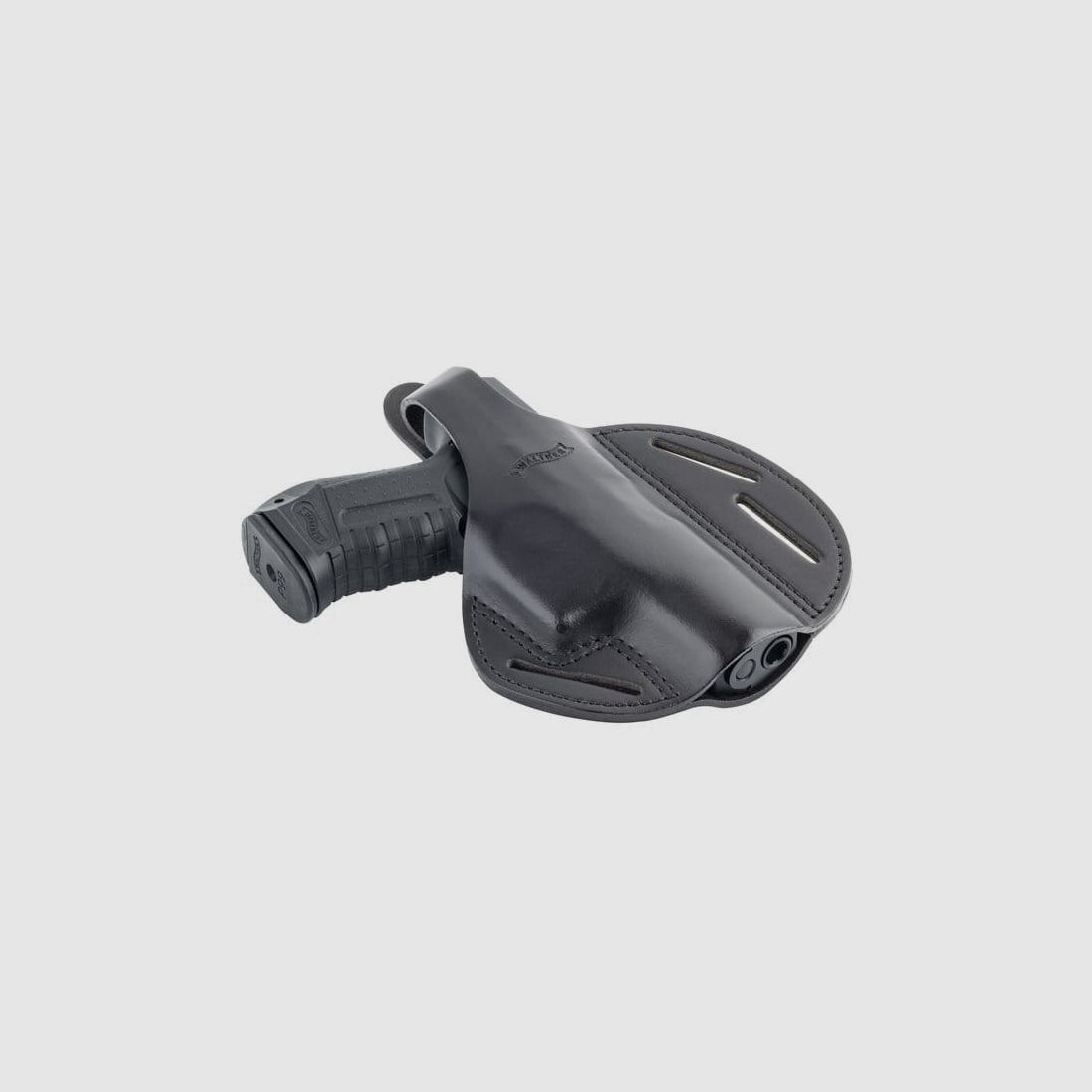 Umarex leather belt holster black for Walther P99 & H&K P30