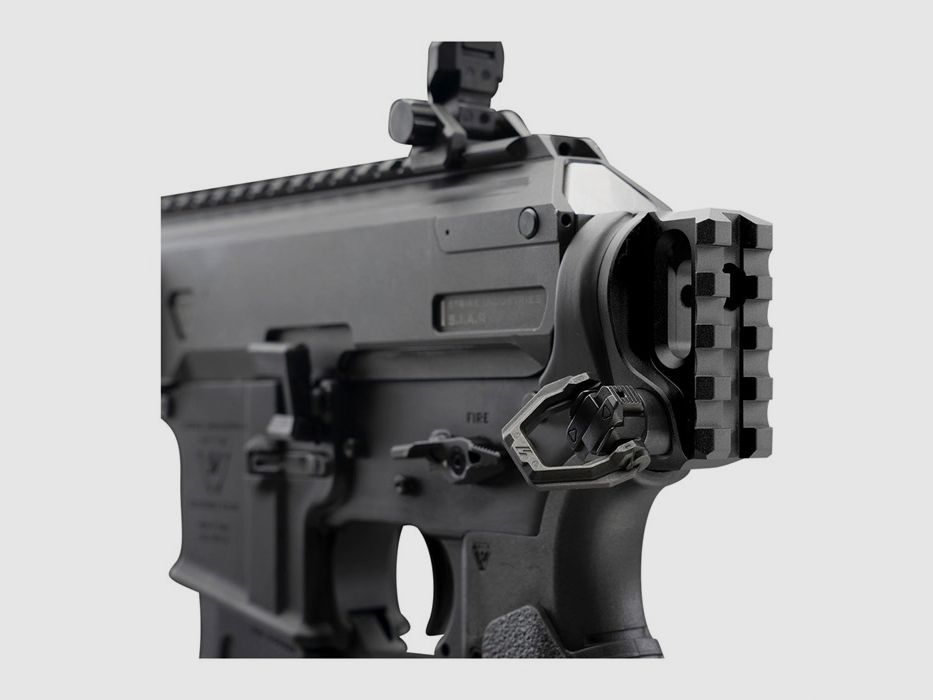 STRIKE INDUSTRIES AR-15 PICATINNY-SCHIENEN-SCHULTERSTÜTZE SCHWARZ, Bild 4 von 4