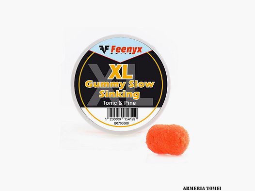 FEENYX BAITS – XL GUMMY SLOW SINKING Tonic & Pine 10MM
