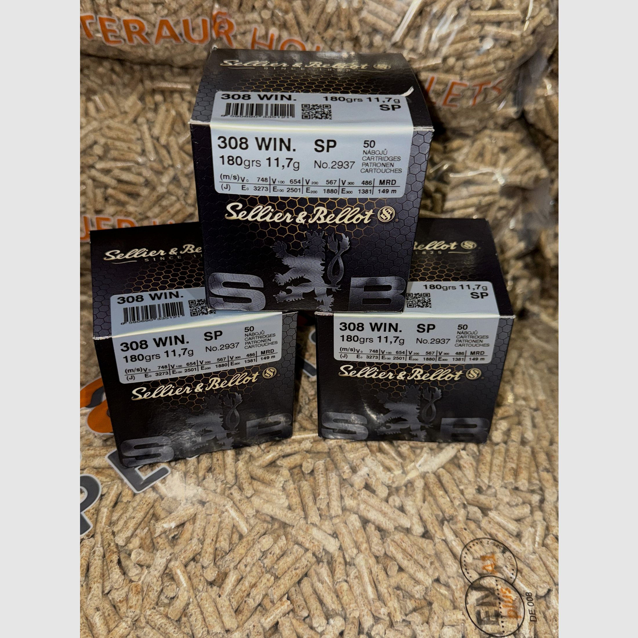 Sellier & Bellot .308 Win. Teilmantel 11,7g/180grs- 150 Schuß