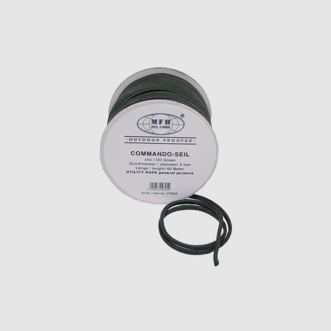 Seil, Oliv, 5 mm x 60 Meter auf Rolle, Polypropylen 10,2g/m * Kein Kletterseil ! *