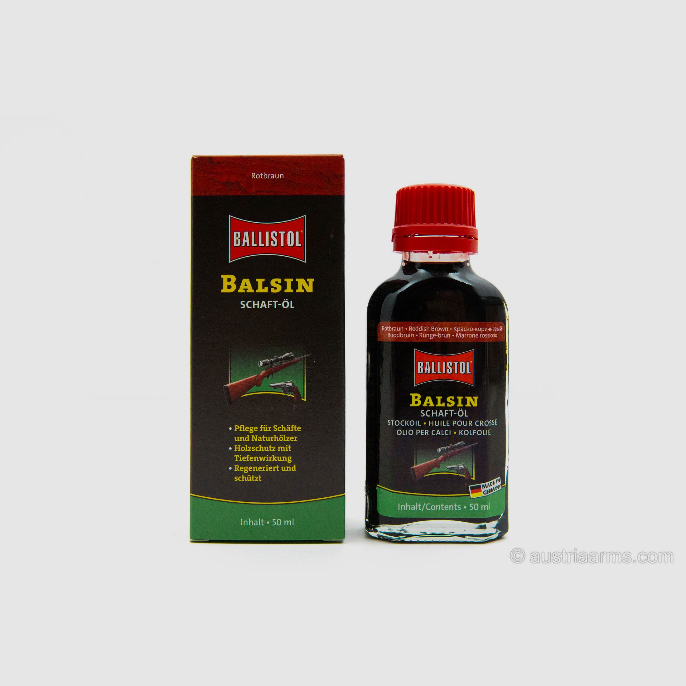 Ballistol Balsin Schaft-Öl Rotbraun 50 ml