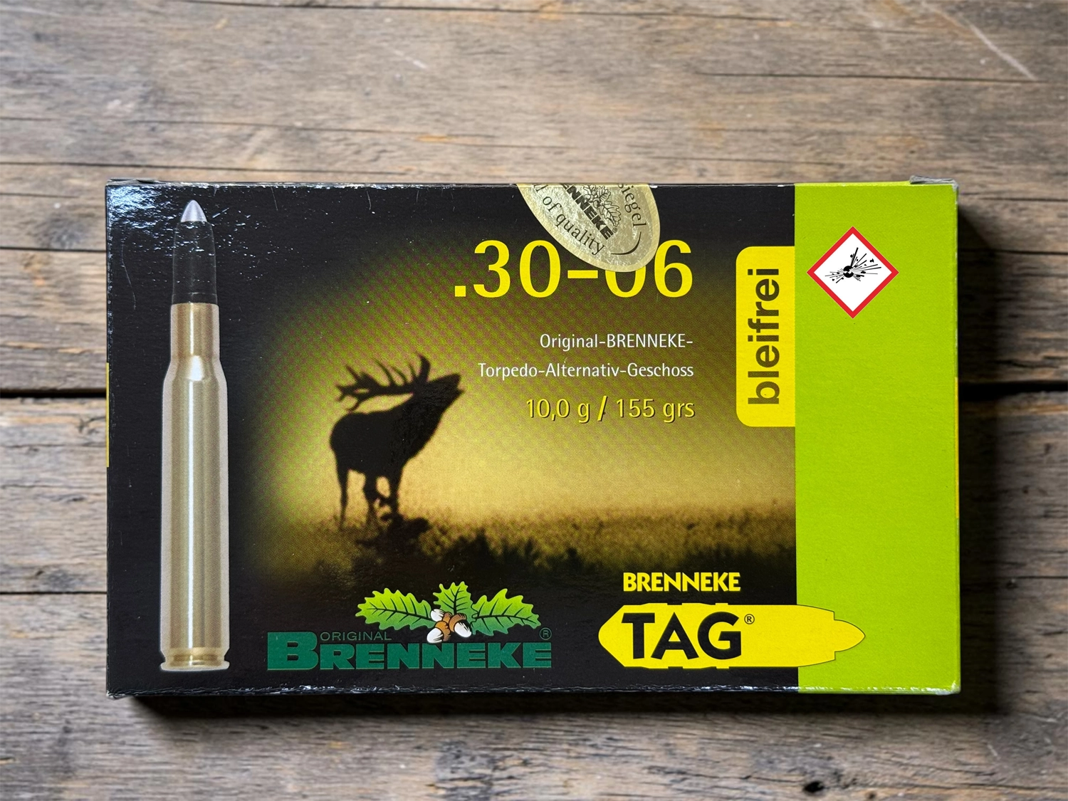 Cartouche de chasse Brenneke TAG cal. .30-06 10,0g