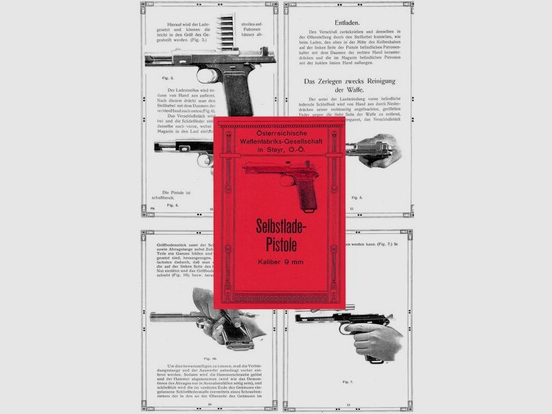 Nachdruck Bedienungsanleitung Pistole Steyr M1912 Österreich